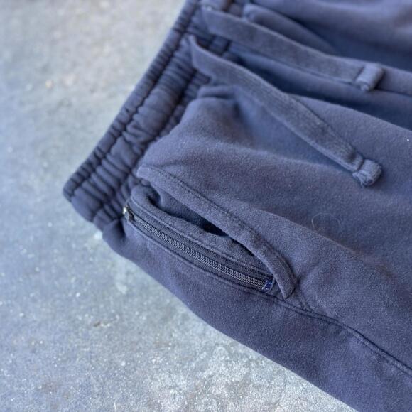 Ralph Lauren U.S. Polo Mens Black Fleece Drawstring Shorts Mens M Zip Pocket Y2K - Picture 4 of 6